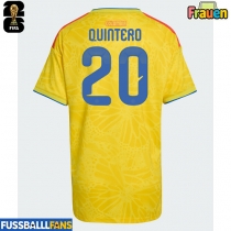 Kolumbien Juan Fernando Quintero #20 Heimtrikot Frauen EM 2024 Kurzarm